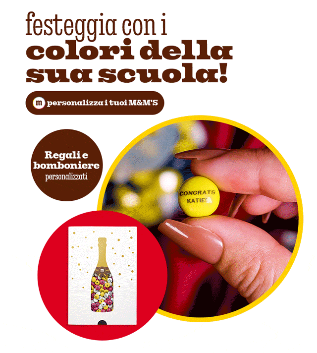 PERSONALIZZA I TUOI M&M'S