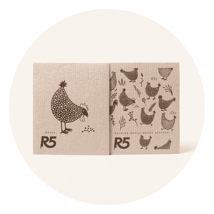 Panno Spugna in cellulosa Gallina&Galline