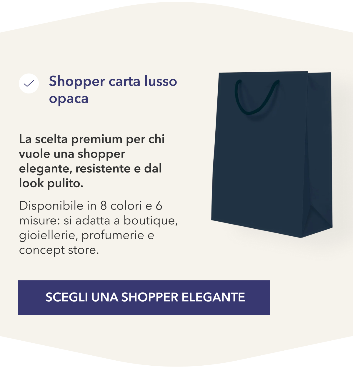 Shopper carta lusso