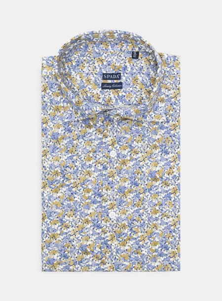 Camicia floreale in puro cotone