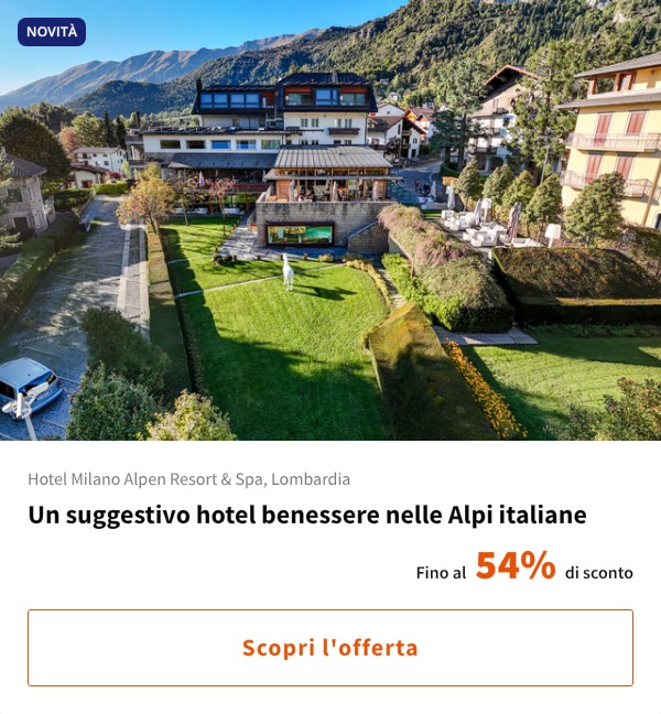 Un suggestivo hotel benessere nelle Alpi italiane