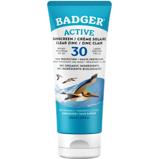 Badger Balm Unscented Sunscreen Cream SPF 30