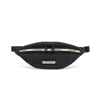 Marsupio Logo Series in nylon nero