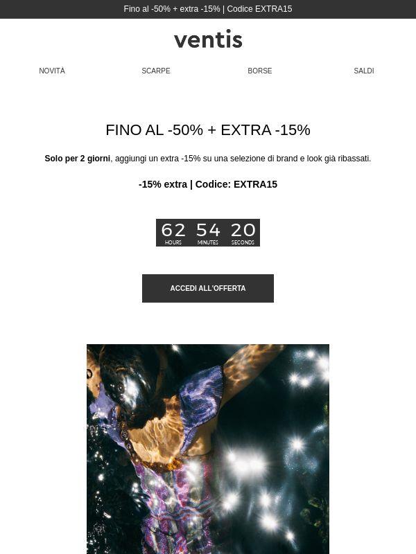 Fino al -50% + extra -15%