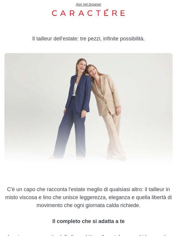 Il tailleur dell'estate.
