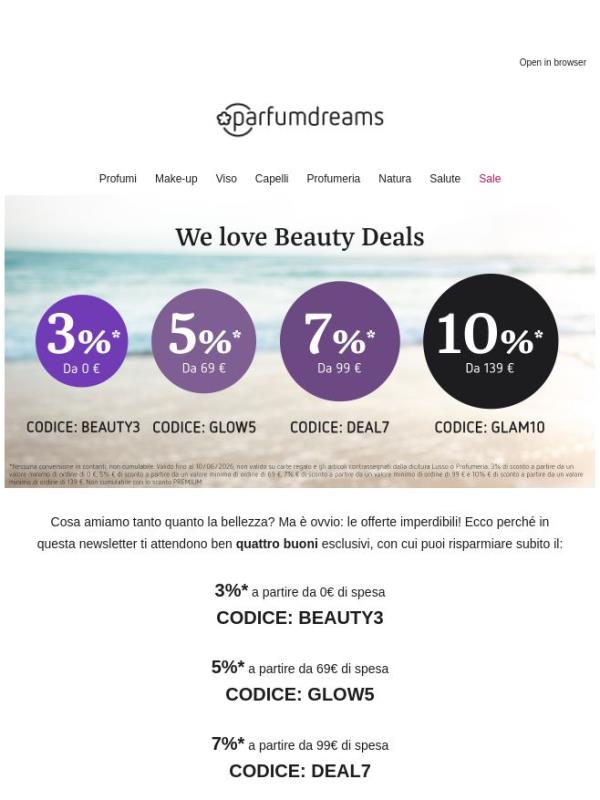 Fino al 10% di sconto | We ♥️ Beauty Deals