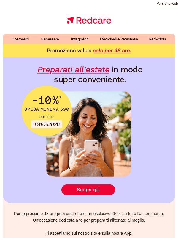 🎁Solo per 48 ore: sconto del -10% su tutto per te!