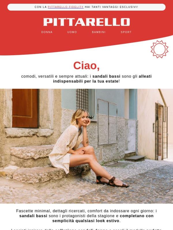 ✈️ ☀️ Nuovi arrivi estivi: scegli i sandali bassi!