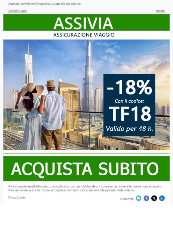 - 18% su tutte le nostre polizze!