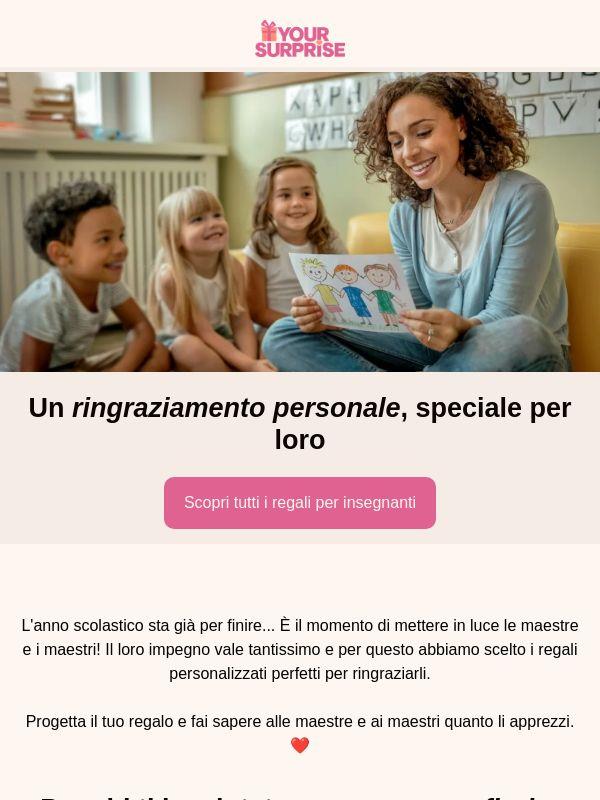 Ringrazia la maestra o il maestro 🎁
