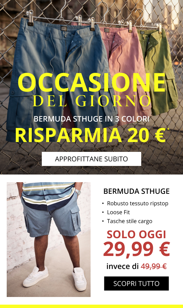 Occasione del giorno - STHUGE Bermuda 29,99€