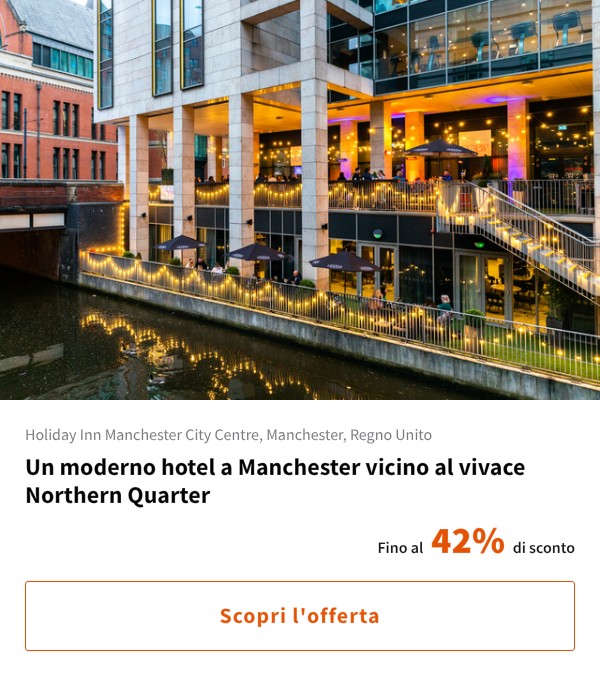 Un moderno hotel a Manchester vicino al vivace Northern Quarter