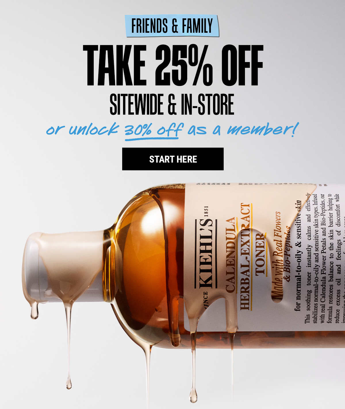 Take 25% off sitewide and in-store