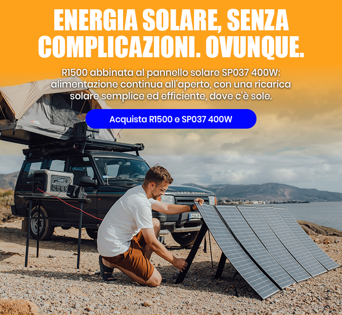R1500 + SP037 Pannello Solare 400W