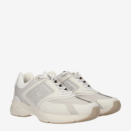 Fendi Sneakers Men Fabric Beige/Ice