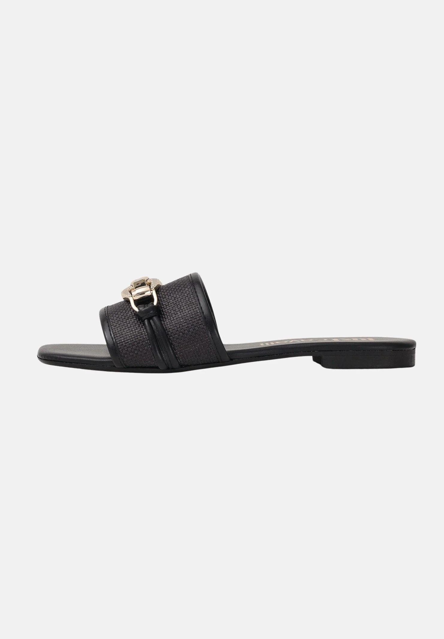 Image of JUST CAVALLI Ciabatte nere da donna con fibbia