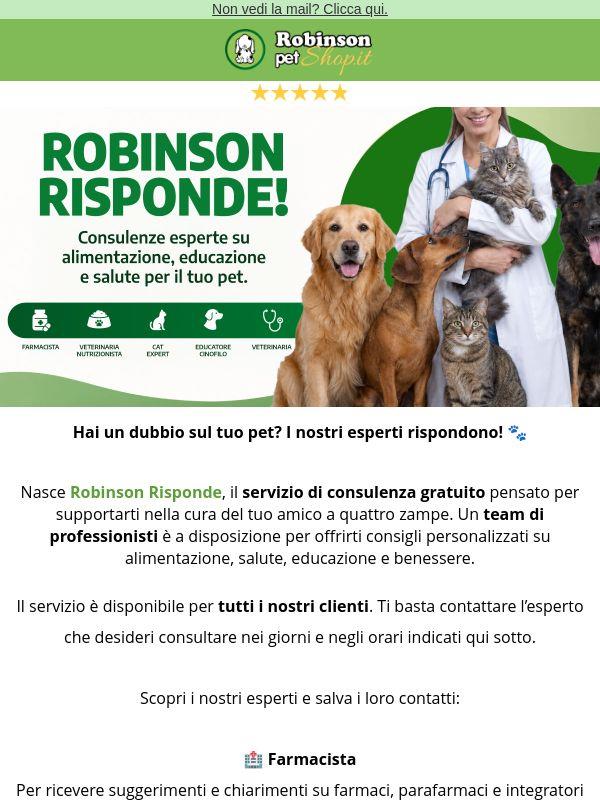 Robinson Risponde: Parla con i nostri esperti 🐶🐱