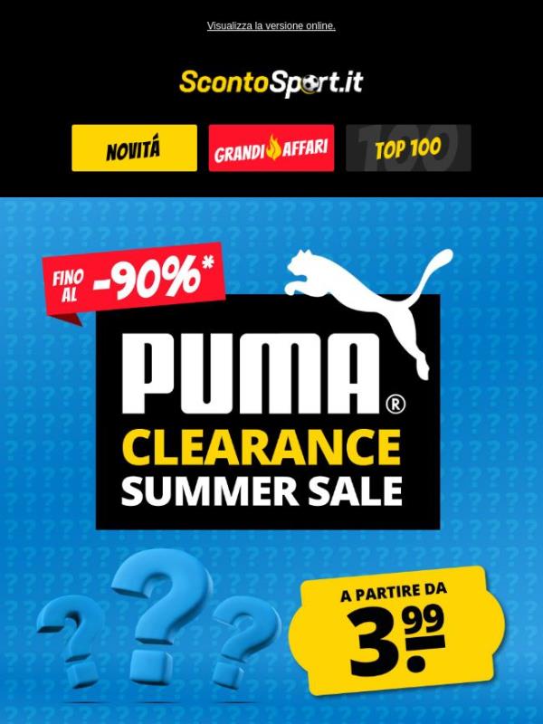 🔥 Saldi estivi PUMA: articoli in liquidazione
