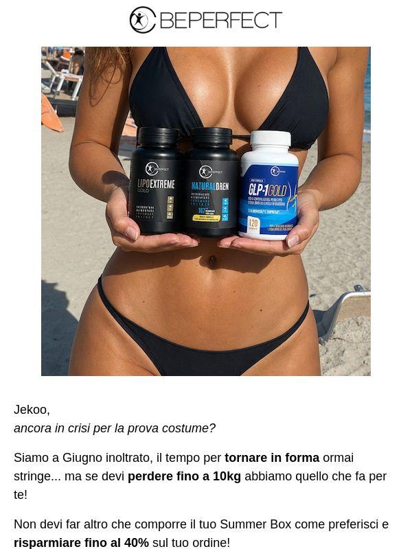 La prova costume non fa sconti, noi si.