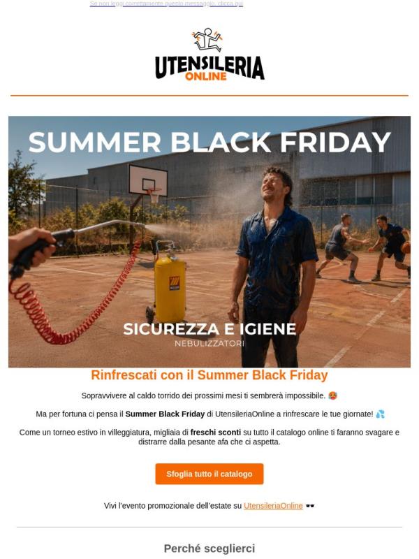 Rinfrescati con il Summer Black Friday