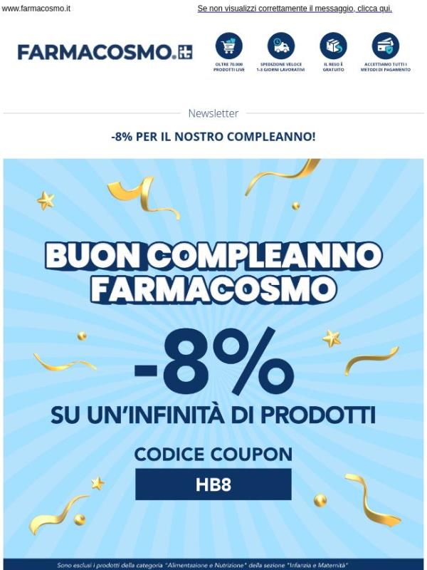 🎂 È il nostro compleanno. Festeggia insieme a noi!