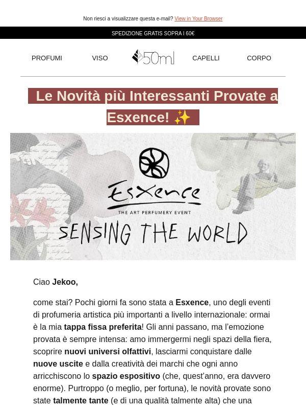 Jekoo, da Esxence 2026: ecco le mie novità preferite! ✨