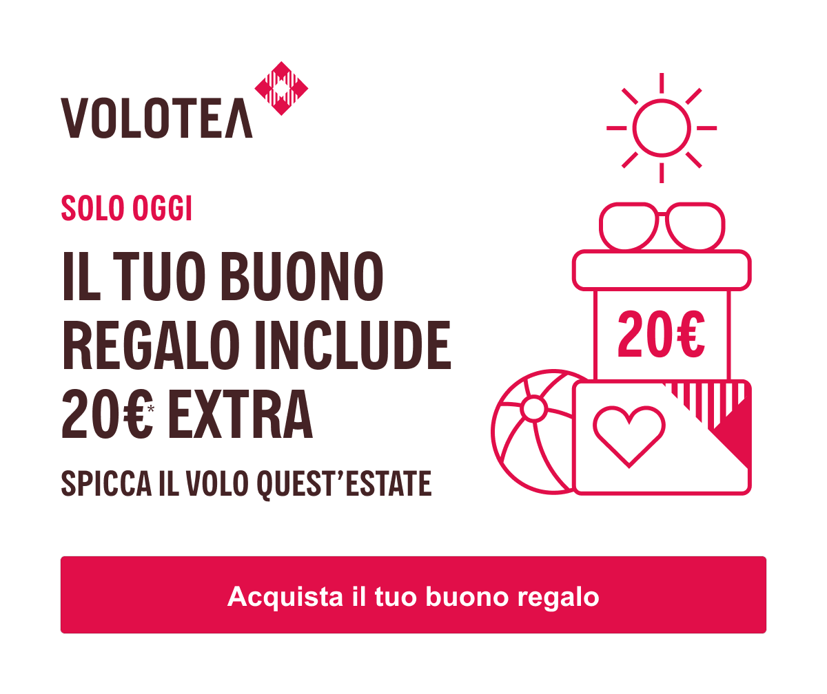 NUOVO BUONO REGALO VOLOTEA - ORA PUOI REGALAREL’AVVENTURA DEL VIAGGIO