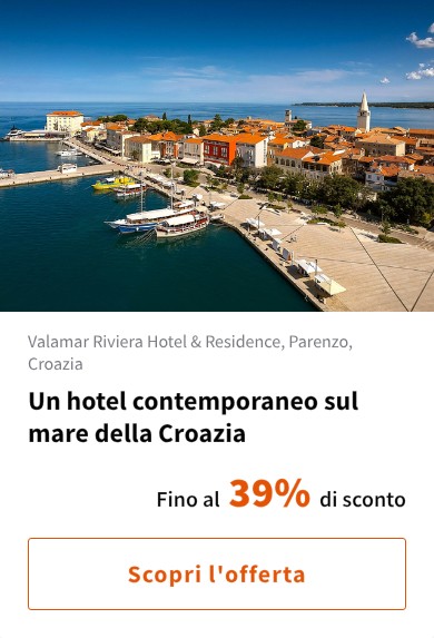 Un hotel contemporaneo sul mare della Croazia