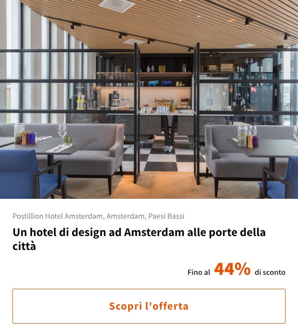 Un hotel di design ad Amsterdam alle porte della città