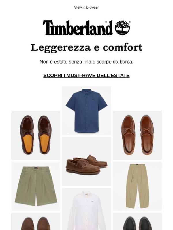 Novità: scarpe da barca e lino
