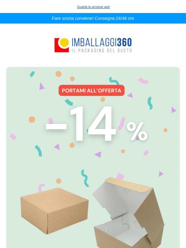 -14% 🔥 In sconto ora — Scopri le scatole da asporto avana