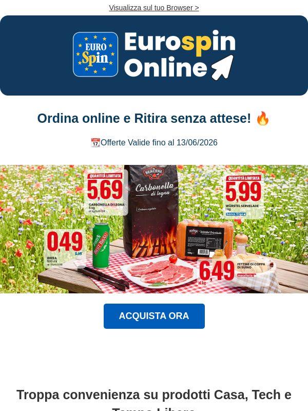 Un sacco di Convenienza su Eurospin Online