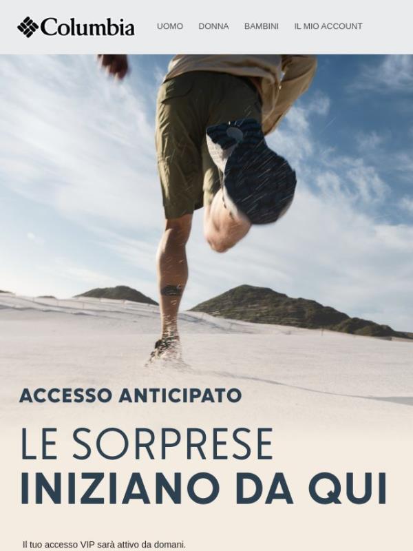 Accedi in anteprima. Disponibile da domani!