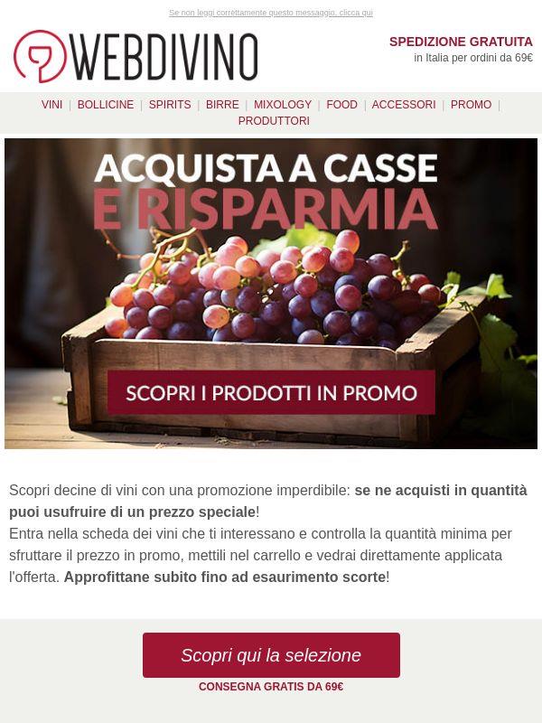 Sconti per quantità 👉 Acquista a casse e risparmia!