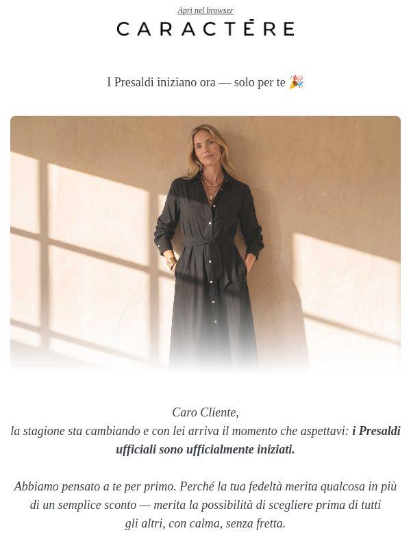I presaldi sono iniziati!