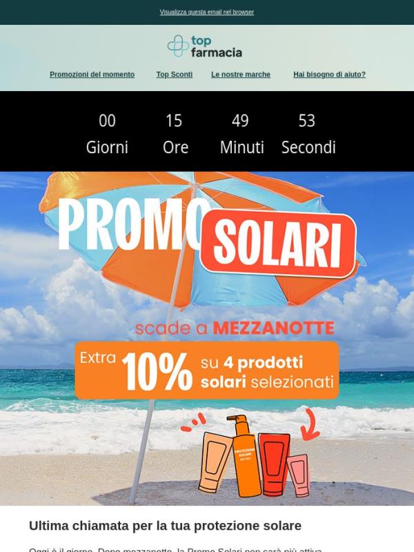 🔔 Oggi è l'ultimo giorno: extra 10% solari