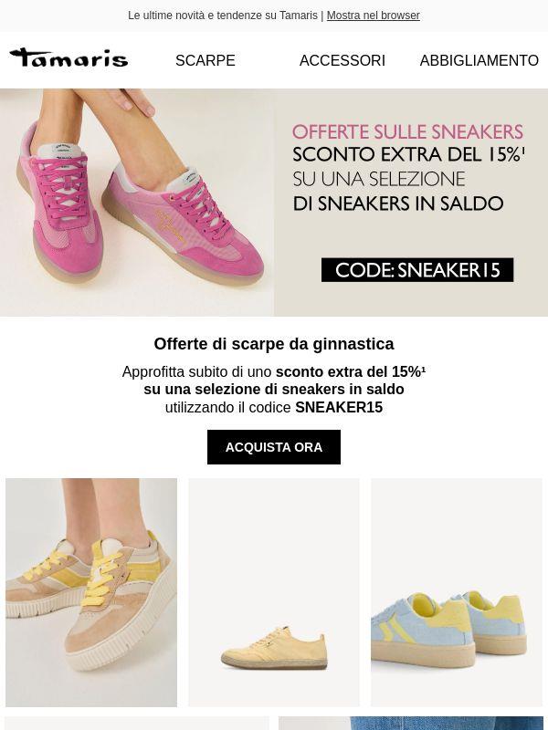 Offerte sulle sneakers: 15% di sconto extra su una selezione di sneakers in saldo