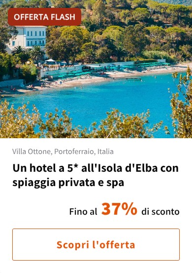 Un hotel a 5* all'Isola d'Elba con spiaggia privata e spa