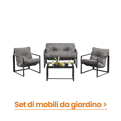 set di mobili da giardino