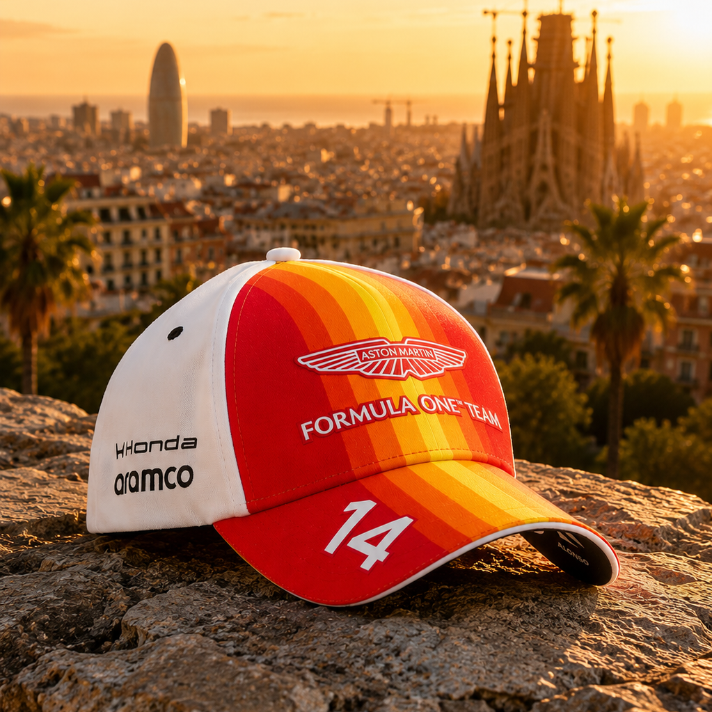 Aston Martin Barcelona Fernando Alonso Cap