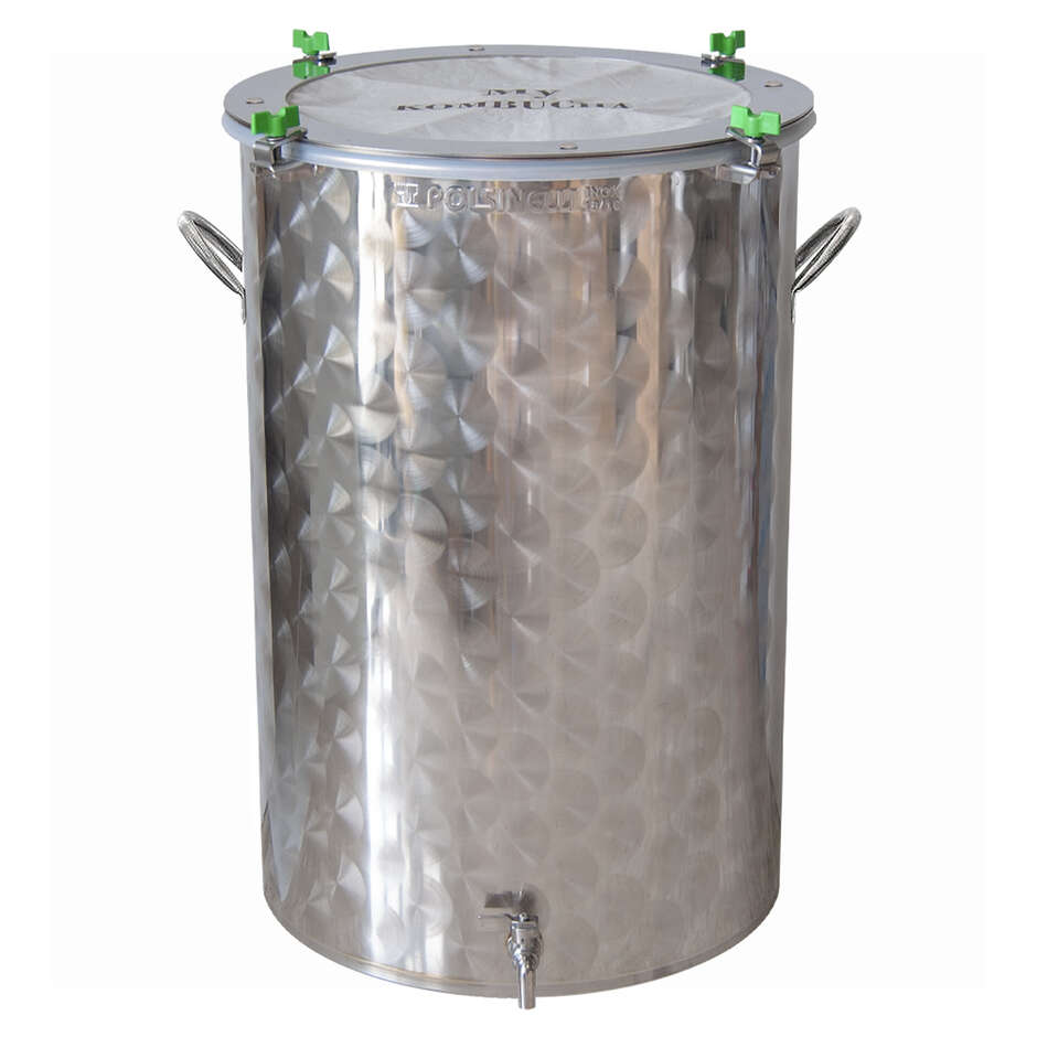 Fermentatore per Kombucha inox 100 L con maniglie