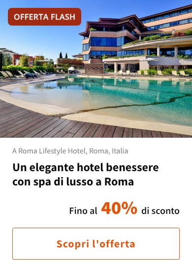 Un elegante hotel benessere con spa di lusso a Roma