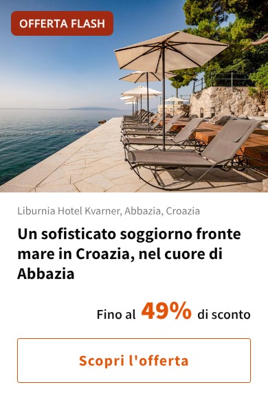 Un sofisticato soggiorno fronte mare in Croazia, nel cuore di Abbazia