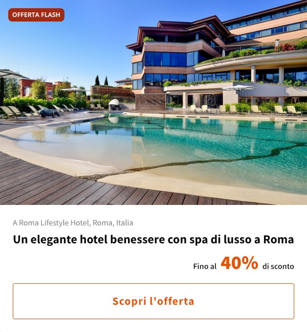 Un elegante hotel benessere con spa di lusso a Roma