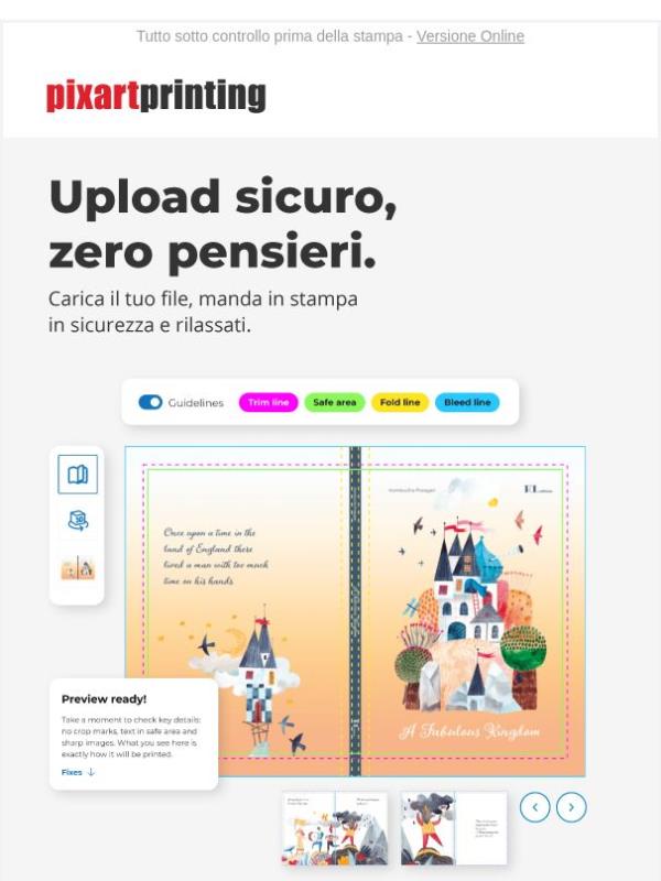 Novità: carica il file e rilassati!