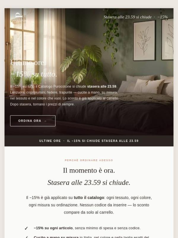 Notti fresche: −15% su lenzuola con angoli e coprimaterassi