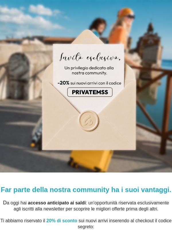 Parola segreta? Accedi agli sconti privati!