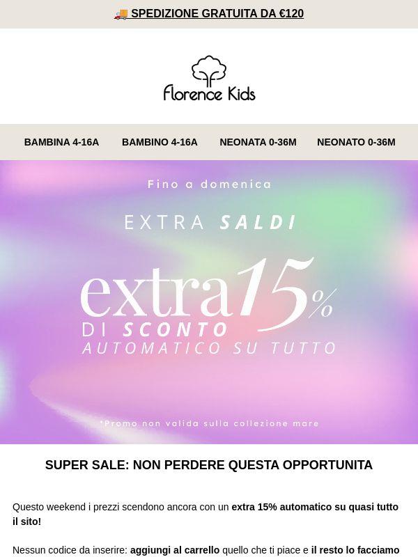 🔥 EXTRA 15% AUTOMATICO SUI MID-SEASON SALE