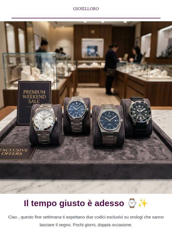 Weekend di sconti ⌚ Tissot e Citizen