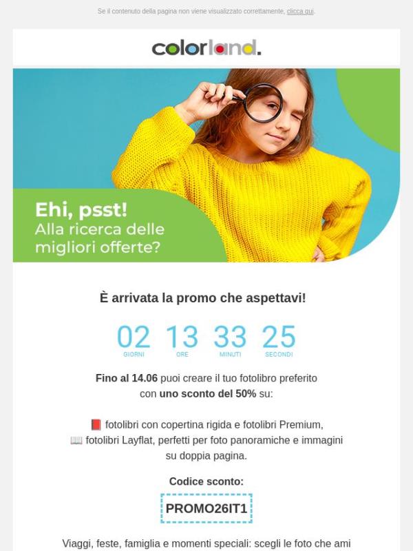 🔥 È arrivata la promo che aspettavi: -50% sui fotolibri! 🔥